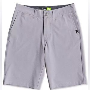 NWT Quiksilver Amphibian Shorts Boys size 28/14 Grey